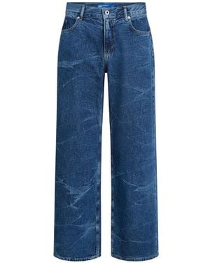 KARL LAGERFELD Wrinkle-Effect Jeans - Blue