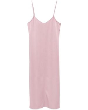 forte_forte Satin Midi Dress - Pink