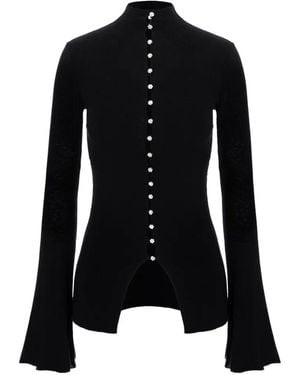 MANURI Leyla Crystal-Embellished Blouse - Black