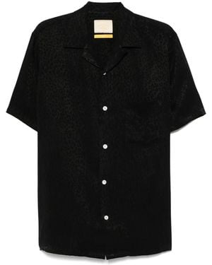 Portuguese Flannel Camicia Con Stampa - Nero