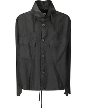 Cini Jacke Aus Leinen - Schwarz