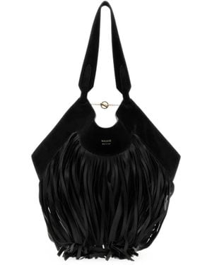 KHAITE Lotus Tote Bag - Black