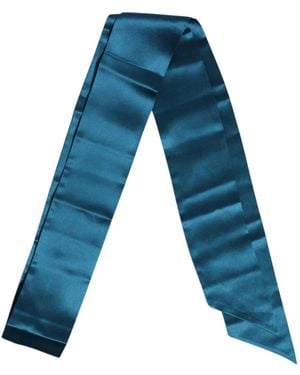 Dolce & Gabbana Satin Skinny Scarf - Blue