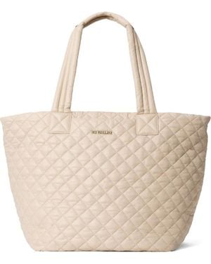 MZ Wallace Medium Metro City Quilted Tote Bag - Natural