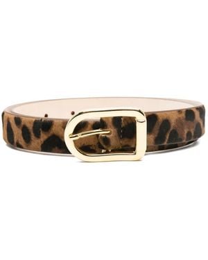 DEHANCHE Mija Animal-Print Belt - White