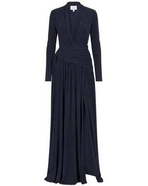 Cinq À Sept Zaviana Knotted Maxi Dress - Blue