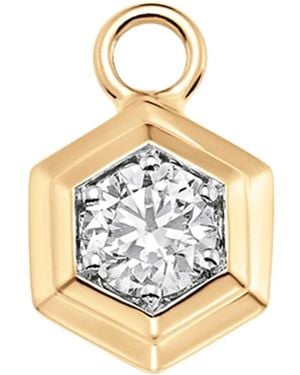 Sara Weinstock 18K Diamond Pendant Charm - Metallic