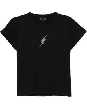 agnès b. Graphic T-Shirt - Black