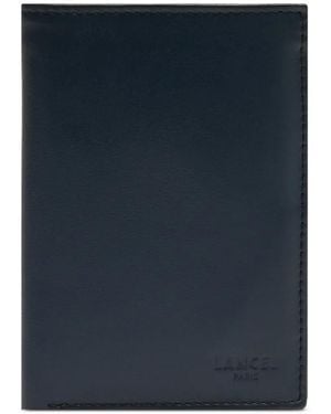 Lancel Leon 9 Card Slots European Leather Cardholder - Blue