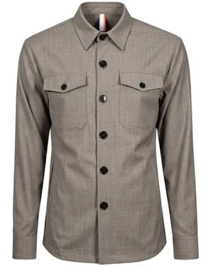 Pmds Button-Up Long-Sleeve Shirt - Gray