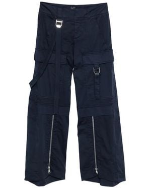 The Seafarer Strap Zip Pants - Blue