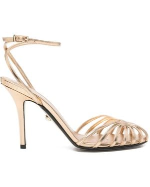 ALEVI Sandales En Cuir - Metallic
