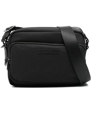 DSquared² ロゴ メッセンジャーバッグ - ブラック