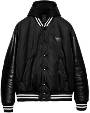 Prada Re-nylon ボンバージャケット - ブラック