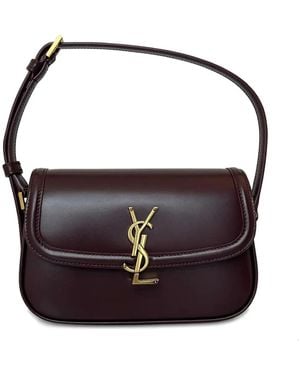Saint Laurent Kleine Solferino Schultertasche - Schwarz
