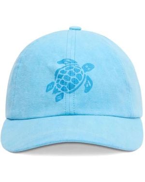Vilebrequin Turtle-Print Hat - Blue