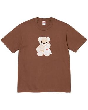 Supreme Bear-Print T-Shirt - Brown