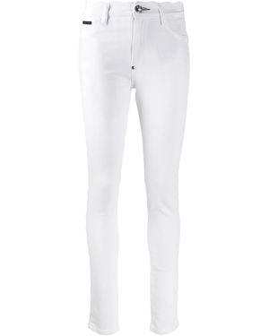Philipp Plein Vaqueros Pitillo Statement - Blanco