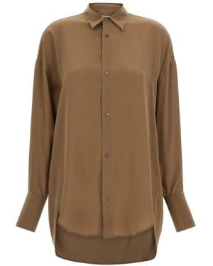 DARKPARK Georgia Detachable-Scarf Shirt - Natural