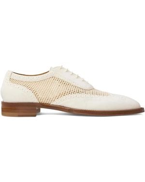 Ralph Lauren Oxford-Schuhe aus Mesh - Weiß