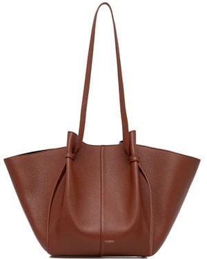 Yuzefi Mochi Knotted Shoulder Bag - Brown