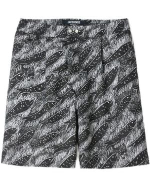 Jacquemus Short The Pyjama À Taille Élastiquée - Grey