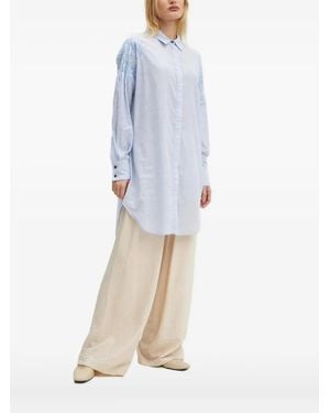 Bruuns Bazaar Sequin-Embellished Shirt Dress - Blue