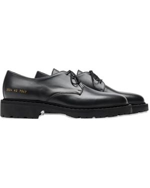 Common Projects Derbies En Cuir - Black