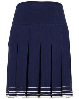 ShuShu/Tong Minijupe Plissée En Maille - Blue