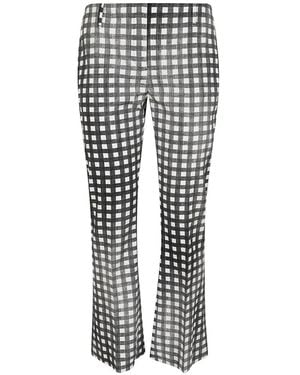Ermanno Scervino Gingham-Check Pants - Black