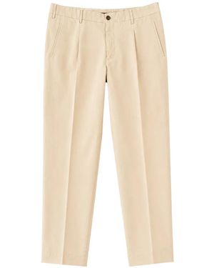 Incotex Pressed-Crease Pants - Natural