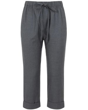 Co. Drawstring Cuffed Pants - Gray