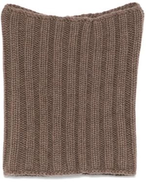 Dell'Oglio Ribbed Cashmere Scarf - Brown