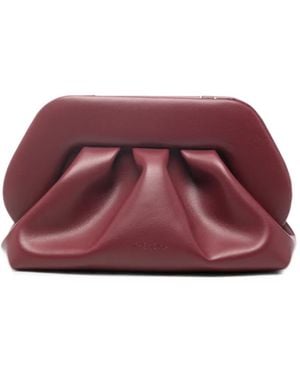 THEMOIRÈ Bios Ruched Clutch Bag - Purple
