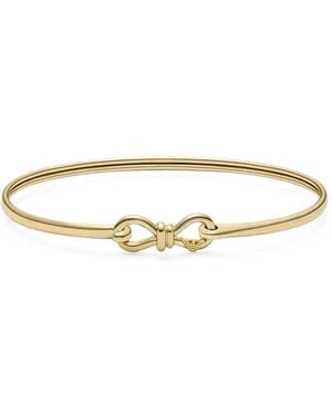 Emporio Armani Ribbon Infinity-Loop Cuff Bracelet - Metallic