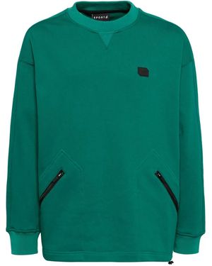 SPORT b. by agnès b. ジップポケット スウェットシャツ - グリーン