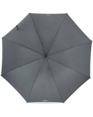 Moschino Bow Striped Umbrella - Grey