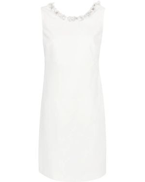 P.A.R.O.S.H. Sequin-Embellished Mini Dress - White