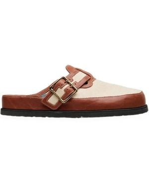 Birkenstock 1774 Boston Canvas Sandals - Brown
