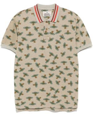 Vivienne Westwood Poloshirt Mit Logo-Print - Natur