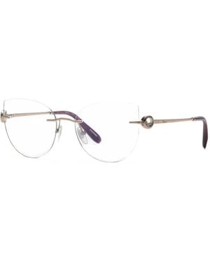 Chopard Gafas Con Montura Cat Eye - Blanco
