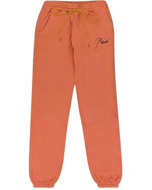 Rhude Drawstring-Fastening Track Trousers - Orange