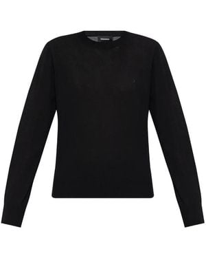 DSquared² Long-Sleeve Knit Top - Black