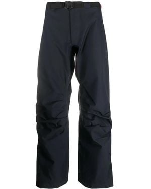 GR10K Titanus Arc Belted Loose-Fit Trousers - Blue