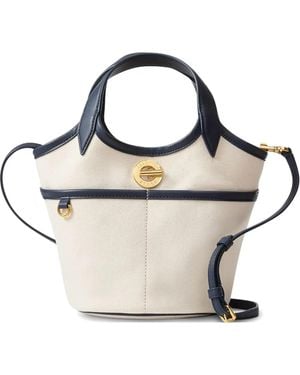 Veronica Beard Anchor Canvas Tote Bag - Metallic