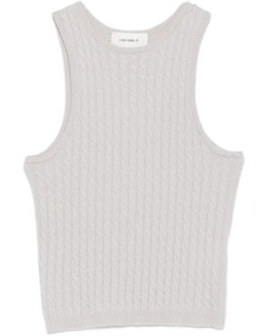 Lisa Yang Iora Cable-Knit Tank Top - White