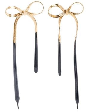 OTTOLINGER Laced Bow Earrings - White