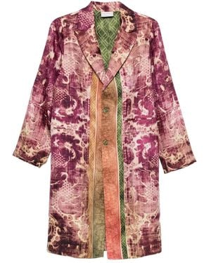 Pierre Louis Mascia Patterned coat - Rot