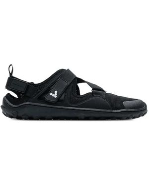 Vivobarefoot Touch-Strap Mesh Slip-On - Black