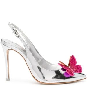 Sophia Webster Vanessa 100Mm Metallic-Finish Pumps